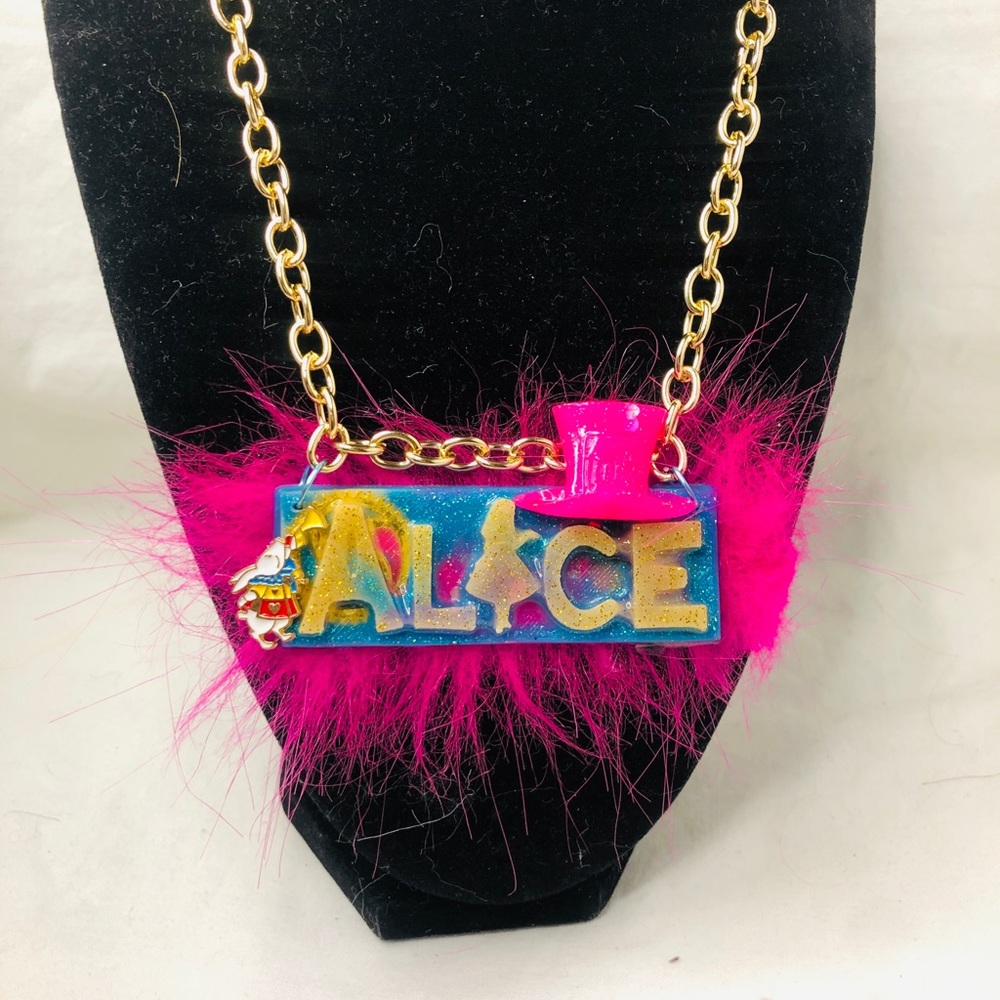 Alice in wonderland necklace